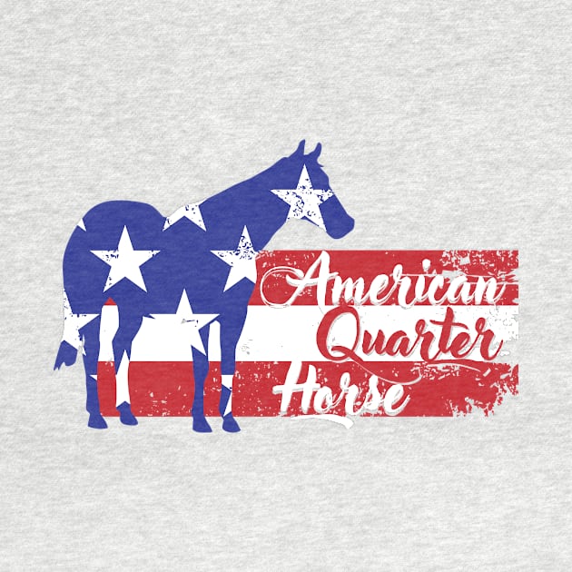 American Quarter Horse Patriotic by PiDesignzDelta